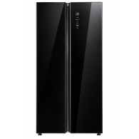 Midea Réfrigérateur Américain 555L Side-by-Side Inverter Quatro No Frost Noir Miroir – Garantie 12 mois