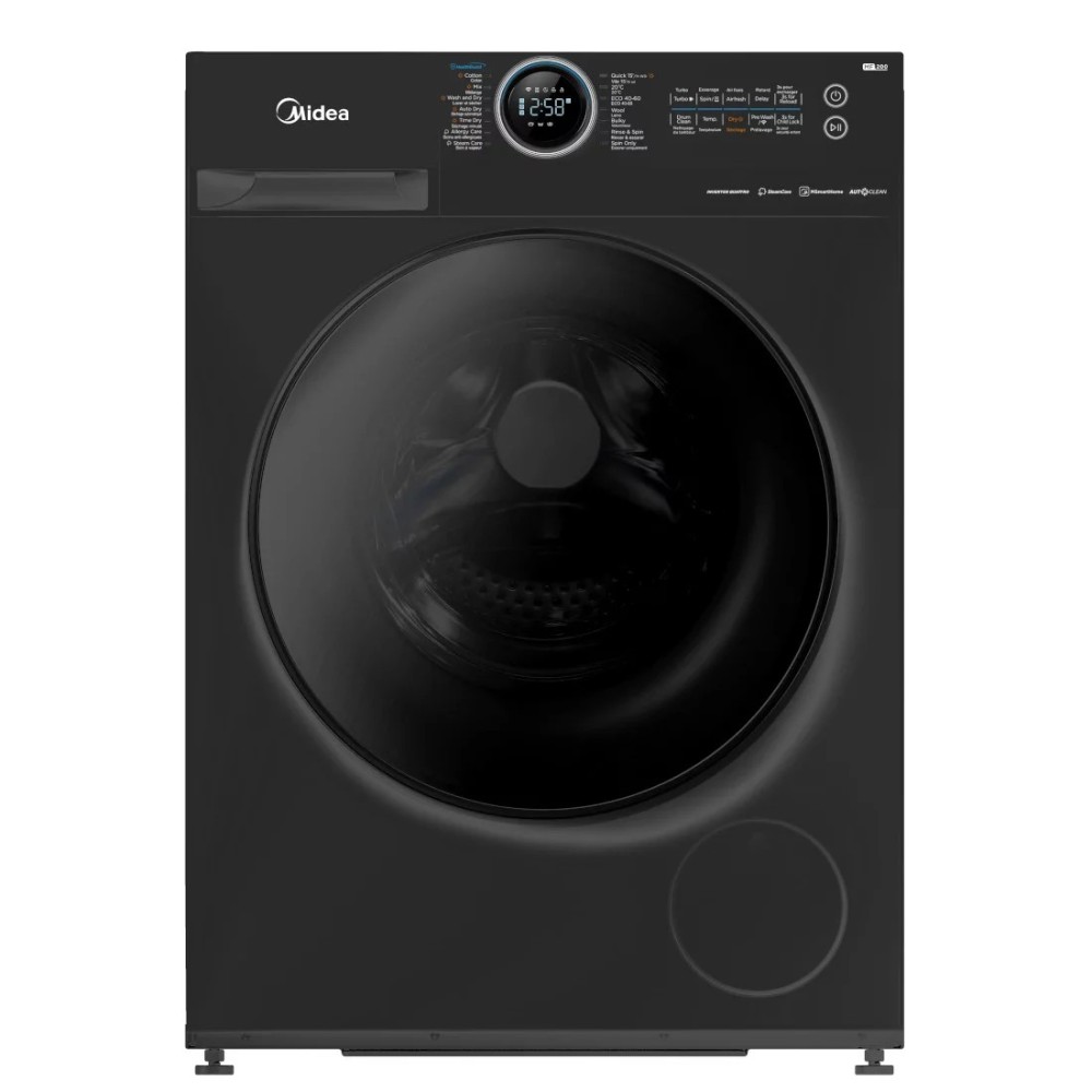 Midéa Machine A Laver 12Kg - Sechage 8Kg Ouverture Frontale - WIFI - Quatro Inverter - Gris - Garantie 12 Mois