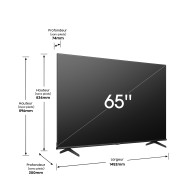 65 Pouces - 65A6N ( Modèle 2024) - 4K - Ultra HD - Smart TV - Garan...