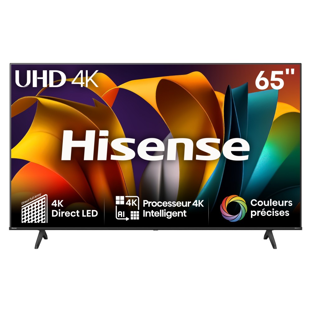 65 Pouces - 65A6N ( Modèle 2024) - 4K - Ultra HD - Smart TV - Garan...