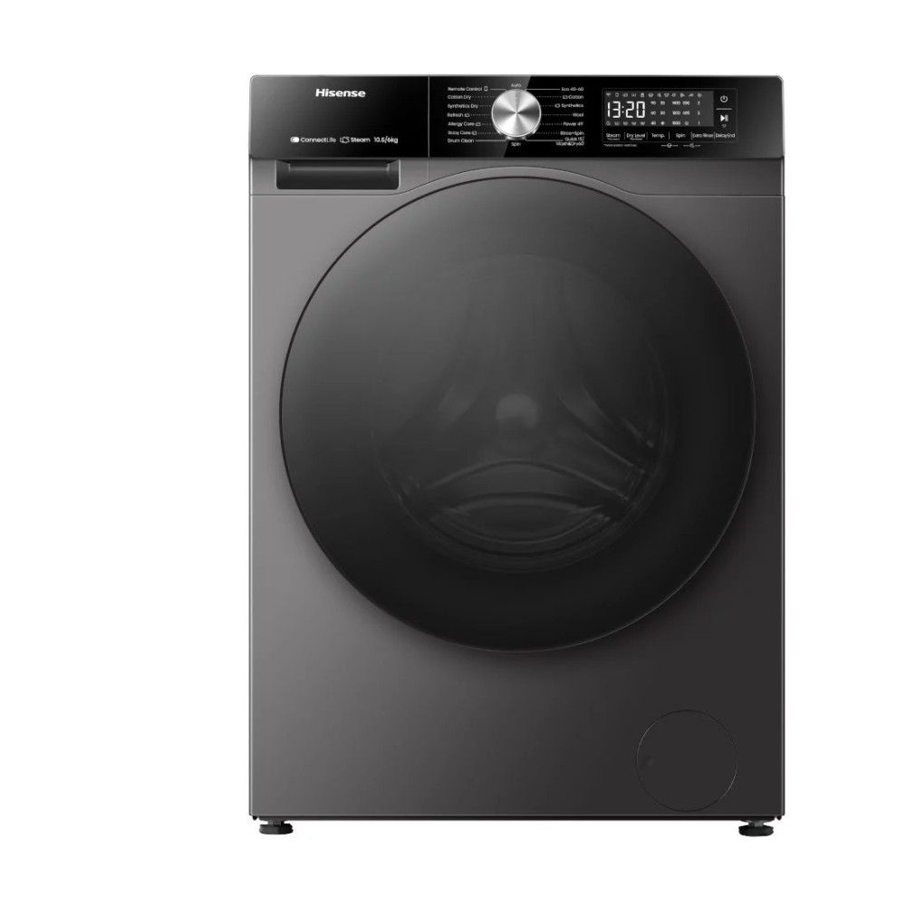 HISENSE MACHINE A LAVER 8KG - SECHAGE 5KG - Ouverture Frontale - CONNECT LIFE - Garantie 12 mois