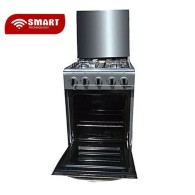 SMART TECHNOLOGY Cuisinière - Gaz 4 Feux Avec Four STC-5050S - Inox/Gris - Garantie 6 Mois