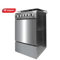 SMART TECHNOLOGY Cuisinière - Gaz 4 Feux Avec Four -Allumage Auto -  STC-5050I - 50 X 50 Cm - Inox - Garantie 6 Mois