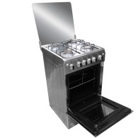 SMART TECHNOLOGY Cuisinière - Gaz 4 Feux Avec Four -Allumage Auto -  STC-5050I - 50 X 50 Cm - Inox - Garantie 6 Mois