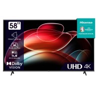 HISENSE TV LED 58''  58A6K VIDAA SMART - 4K UHD - Garantie 12 mois