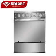 SMART TECHNOLOGY Gazinière 4 Feux Avec Four - Allumage Automatique  - Inox - Garantie 6 Mois