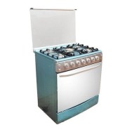 SMART TECHNOLOGY Gazinière 5 Feux Avec Four En Inox - 80 X 60 Cm - Gris - Garantie 6Mois