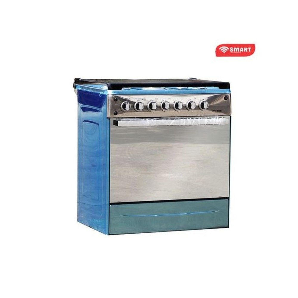 MART TECHNOLOGY Gazinière 5 Feux Avec Four - STC-9060C - 90 X 60 Cm - Inox - Garantie 6 Mois