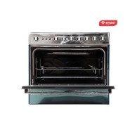 MART TECHNOLOGY Gazinière 5 Feux Avec Four - STC-9060C - 90 X 60 Cm - Inox - Garantie 6 Mois