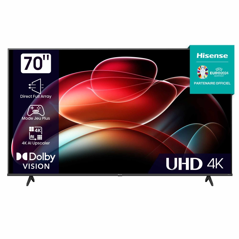 Hisense TV LED SMART 70 POUCES - 4K - ECRAN SANS BORD - H70A6K (Mod...