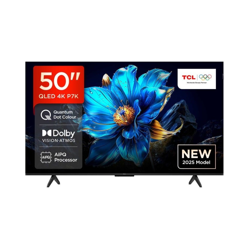 TCL 50" P7K QLED 4K Google TV (2025) - Garantie 12 mois TCL 50" P7K QLED 4K Google TV (2025) - Garantie 12 mois