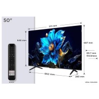 TCL 50" P7K QLED 4K Google TV (2025) - Garantie 12 mois