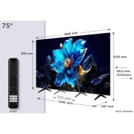 TCL 75" P7K QLED 4K Google TV (2025) - Garantie 12 mois
