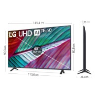 LG 65 Pouces Smart TV - 4K UHD - Garantie 12 mois Accueil- Global E...