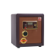 Coffre-fort electronique en acier renforcé avec code numérique et clé de secours – Haute sécurité - Marron