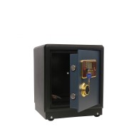 Coffre-fort electronique en acier renforcé avec code numérique et clé de secours – Haute sécurité - Gris/ Noir