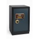 Coffre-fort electronique en acier renforcé avec code numérique et clé de secours – Haute sécurité - Gris/ Noir