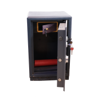 Coffre-fort de sécurité double clé et combinaison mécanique – Acier renforcé - Gris