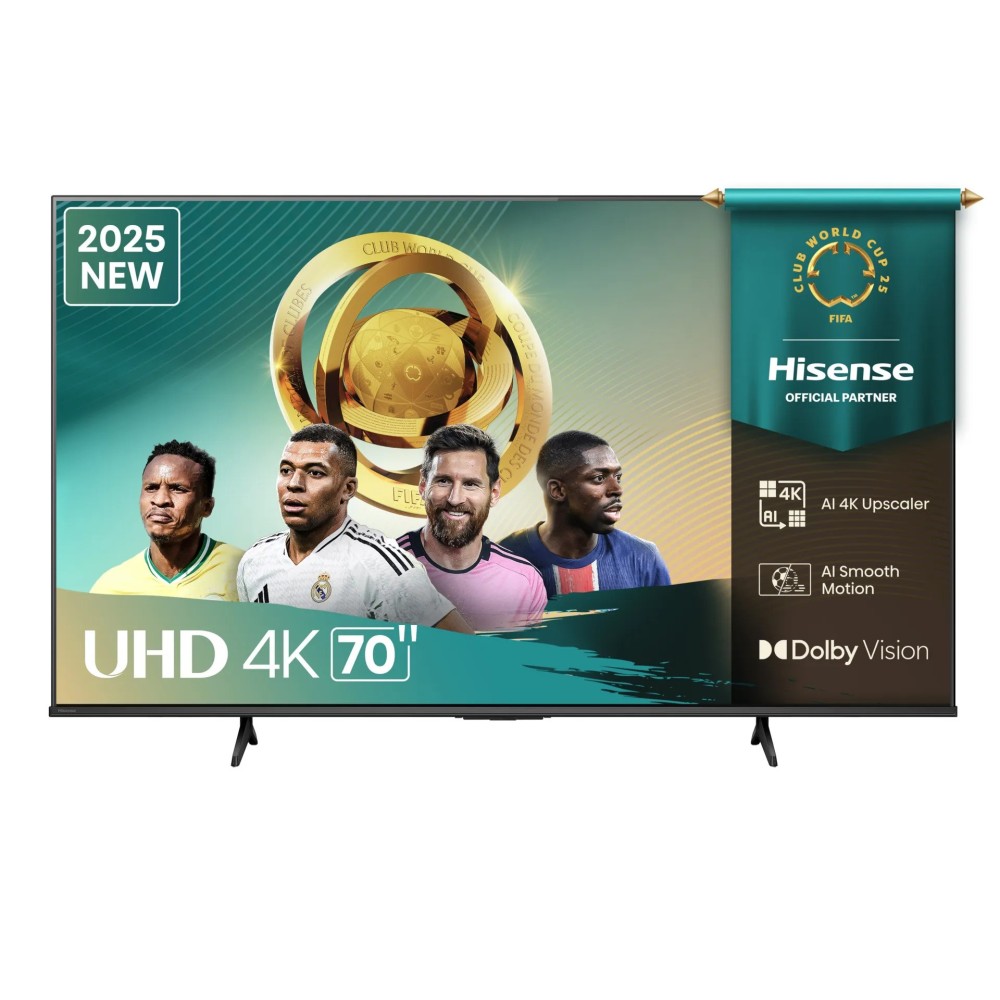Hisense TV LED SMART 70 POUCES - 4K - ECRAN SANS BORD - H70A6K (Mod...