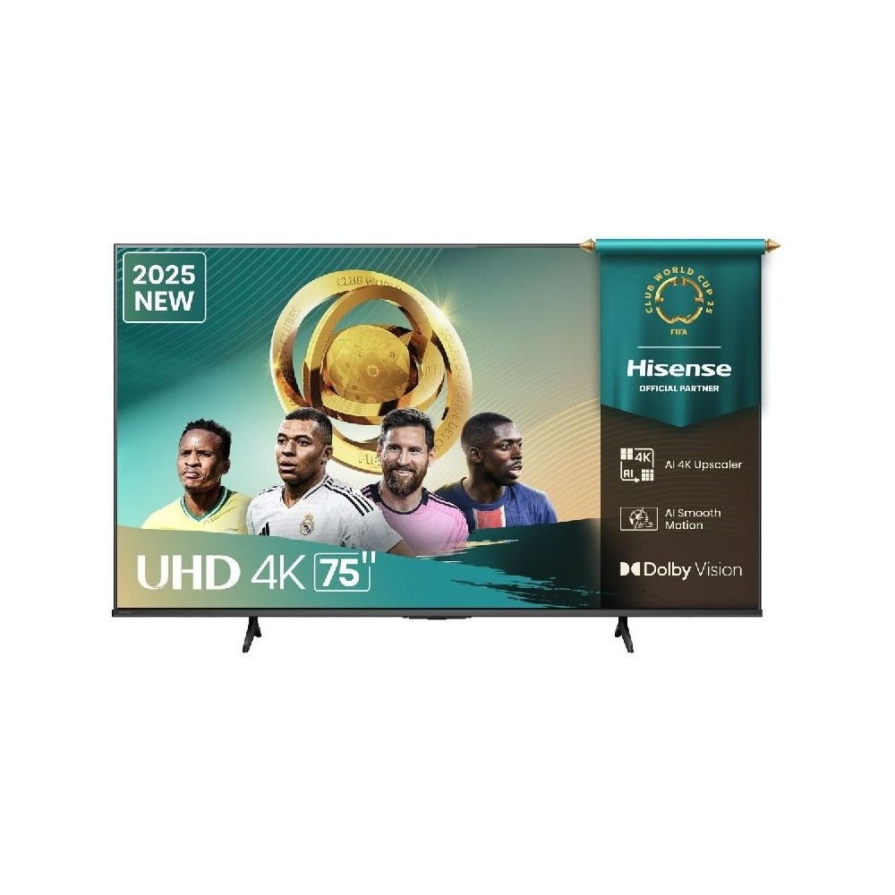 Hisense TV LED 75 POUCES A6Q (Modèle 2025) - SMART TV 4K UHD - Garantie 12 mois