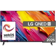 LG TV QNED 55" 4K UHD, HDR10, Processeur AI, Smart TV webOS25 - Garantie 12 mois
