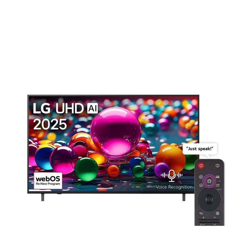 LG 65 pouces UA85 Smart TV UHD 4K bouton IA et commandes vocales HDR10 webOS25 - Garantie 12 mois