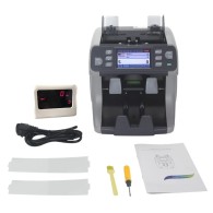 Compteur de billets professionnel détectrice de faux billets – Haute précision et écran double affichage - Garantie 06 mois