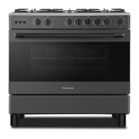 Gazinière Toshiba – 5 Feux – Four 115L –Tournebroche – allumage auto -90×60 cm - Garantie 06 mois