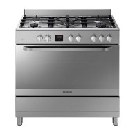 Gazinière Samsung  – 5 Feux – Four Électrique 95L – Turbo & Grill – 90×60 cm – Inox