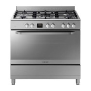 Gazinière Samsung  – 5 Feux – Four Électrique 95L – Turbo & Grill – 90×60 cm – Inox