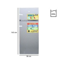 NASCO - RÉFRIGÉRATEUR DEUX PORTES 209 LITRES – SNASF2-275- Garantie...